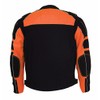 Milwaukee Men's Black and Orange MPM1791 Armored Textile Motorcycle Riding