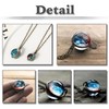 White Fang AZ331 Necklace, Starry Sky, Universe Design, Chain, Crystal,