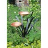 Double Cattail Birdbath