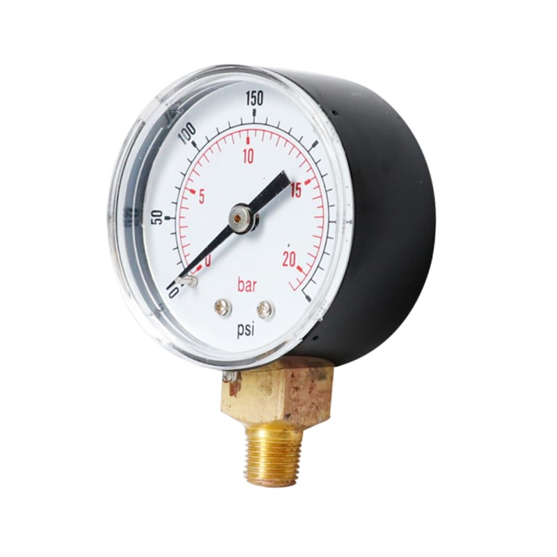 iplusmile 3pcs High Precision Npt Pressure Gauge Psi Bar Markings