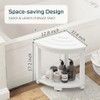 Waterproof Corner Shower Stool for Inside Shower, Poly Lumber Shower