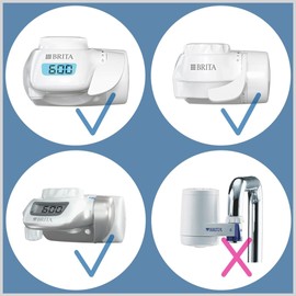 BRITA ON TAP V (600L) 2 x Water Filter Cartridges - For Sustainable Water with Good Taste, Reduces Microparticles, PFAS, Heavy Metals and Other Taste-Changing Substances