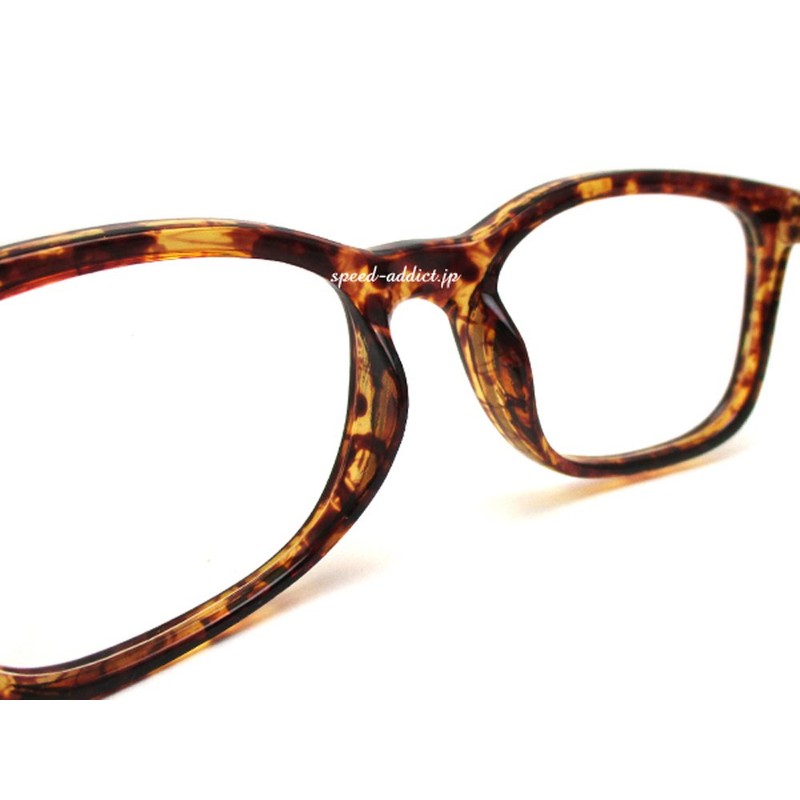 [DESIGN YEWEAR] Reinforced Square Wellington Sunglasses, Tortoise Shell x CLEAR