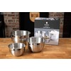 Babish 3-Piece Stainless Steel Mixing Bowl Set – Nesting Metal