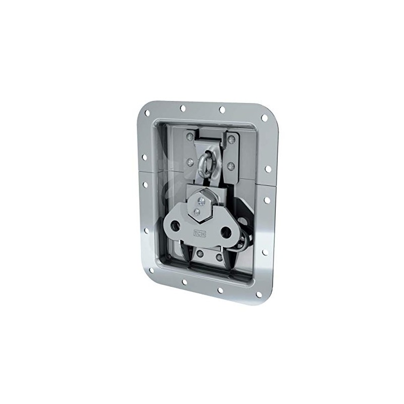 TCH Hardware Large Recessed Pad Lockable Twist Catch