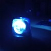 3inch Police Car Beacon Siren Strobe Light, Rotating Blue LED