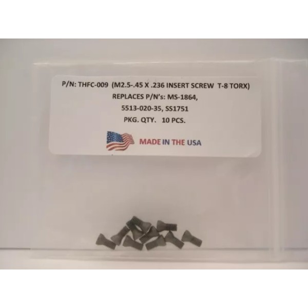 Toolholder-Fasteners Co. 10 Pieces THFC-009-MS-18