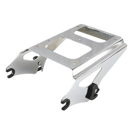 YHMOTO Detachable Two 2-Up Tour Pack Mounting Luggage Rack for Harley Touring Road King Street Glide Road Glide 2009-2013 (Chrome)