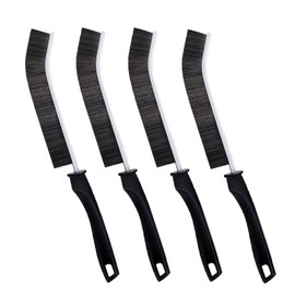 Gap Cleaning Brush, Ginsco Hard Bristle Brush for Cleaning Crevice Cleaning Tool Multifunctional Brushes for Household Use Small Cleaning Brush for Shutter Door Window Track Kitchen (4)