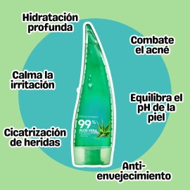 Aloe Vera 99% Gel Sábila Facial Piel Blanqueamiento 125ml F