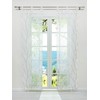 ESLIR Sliding Curtains Set of 2 Panel Curtains with Loops