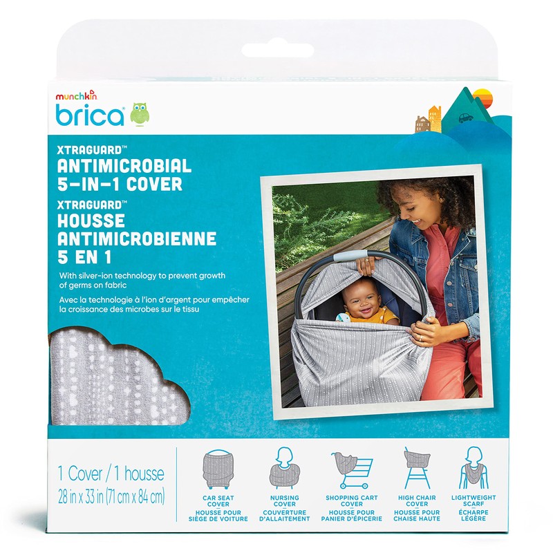 Munchkin® 5-in-1 Baby Car Seat Cover – Versatile Nursing Cover
