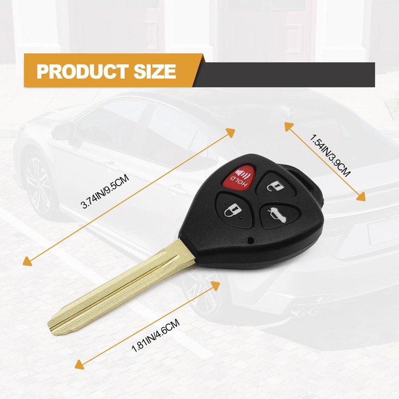 Keyless Entry Remote Control Car Unut Key Fob fits Toyota