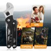Adjustable Ratchet Wrench Multitool, 14-IN-1 Foldable EDC Tool, Camping Accessories