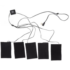 Electric Clothing Heating Pad, Composite Fiber USB Heating Sheet, Wear-resistant Vest, Jacket, Heating Warmer Tool for Daily Outdoor Life Hiking