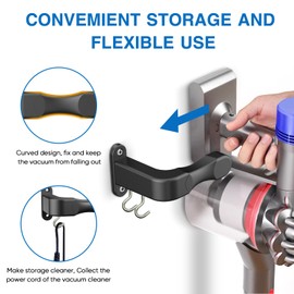 Bangjia Wall Mount Holder Compatible with Shark IX141 IZ562H IZ682H IZ361H IZ462H Pet Cordless Stick Vacuum, for Dyson V10 V11 V12 V15 Outsize Vacuum