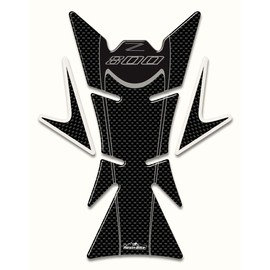 Resin Bike Motorcycle 3D Stickers Compatible with Kawasaki Z800. Tank Protector Protections from Impact and Scratches. Resin Stickers - Carbon Fiber Effect - Gadget Moto