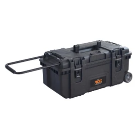 Keter ROC Pro Gear Heavy Duty Tool Storage Rolling Mobile Toolbox 28 inch Black/Grey