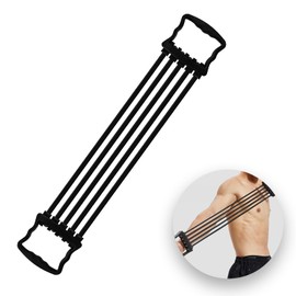 Fleymu Expander Fitness Muscle Pull Exerciser Chest Muscle Training Equipment Chest Expander Shoulder Trainer Chest Expander Fitness for Home Gym Shoulder Arm Muscle Training Used (Black)