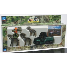 Playset Wild Hunting Assorted (You may receive Walleye , Rockmountainelk,Mallard, Antelope, Turkey, Moose,Deer or Pheasant)