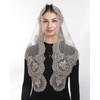 Bozidol Mantilla Triangle Embroidered Fatima Virgin Mary Rose Veil -