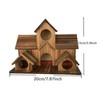 Colcolo Hummingbird Nest,Wooden Bird House Home Decoration Shelter Patio Hanging