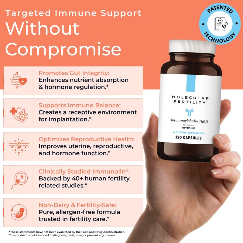 Molecular Fertility Immunoglobulin IgG Supplement for Men & Women -