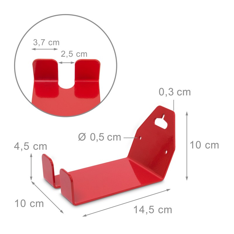 Relaxdays Pedal to Wall Bracket for Bike Bicycle Metal Wall