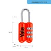 Yale - YP2/23/128/1R Standard Security Luggage Combination Padlock - Red
