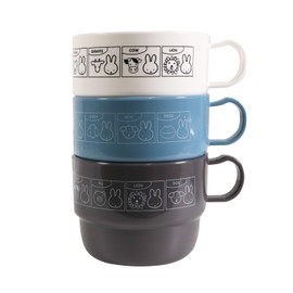 BS 195938 Miffy Plastic Cup Set of 3 Plastic Cups, Set of 3, For Children, Kids, MIFFY & ANIMALS