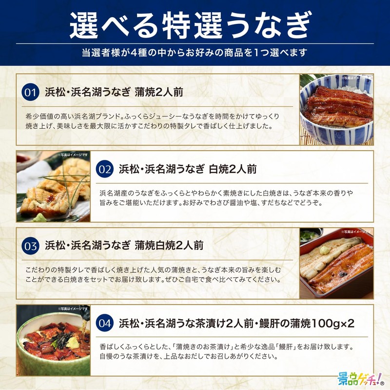 Lake Hamanako Eel (Grilled Grilled / Ochazuke) Catalog Set (After-party,