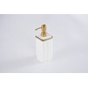 Pampa Bay Decorative Bathroom Vanity Soap Dispenser Pump, Porcelain White