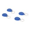 100 Pcs Blue Keychains RFID Proximity Card Key for Access
