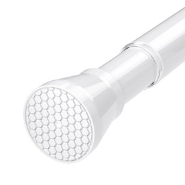 Tension Rod for Windows 28 to 48 Inch,Spring Curtain Rods No Drilling 7/8" Diameter White Tension Rods Adjustable Curtain Rods Expandable Pressure Spring Tension Rods for Closet, Doorway