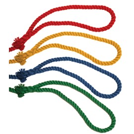 Champion Sports Four-Way Tug of War Rope - 50 Feet, Green/Red/Blue/Yellow