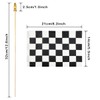 Newperlite Checkered Black and White Racing Stick Flag Small Mini