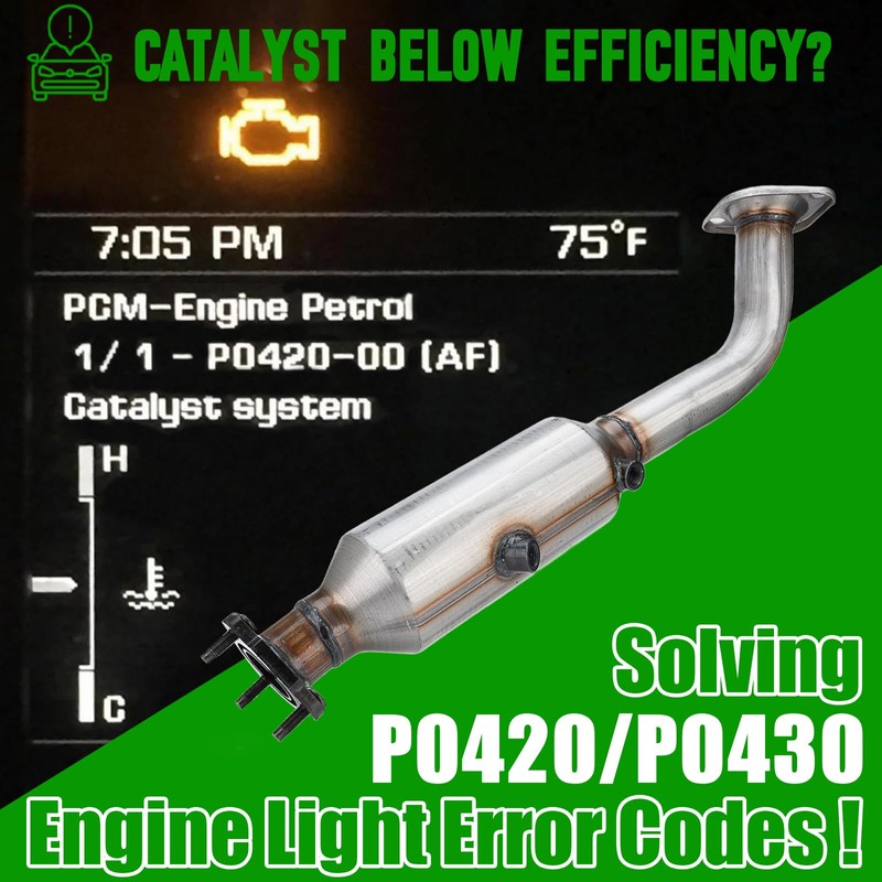 FOMIUZY High Flow Front Catalytic Converter Kit Direct-Fit Honda CRV