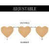 Heart-Shape Burlap Banner, DIY Custom Banners, Party Decor for Birthday,