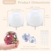 Atarvana 2 Pcs Large Sphere Resin Molds, 4.7'' & 4''
