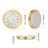 PATIKIL 2-1/8 Inch (55mm) Quartz Clock Insert, Miniature Round Quartz