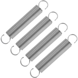 GUNGY Tension Springs with Hooks Stainless Steel Tension Spring 70 mm Outer Diameter 12 mm Wire Diameter 1.1 mm Maximum Tensile Force 2.00 kg 1.1 x 12 x 70 mm Pack of 4