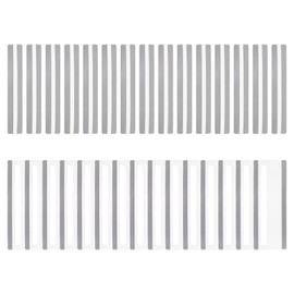 PATIKIL 30Pcs Guided Reading Highlight Strips, 2 Sizes Colored Overlay Highlight Bookmarks, Reading Tracking Rulers with Transparent Strip Helps with Dyslexia, Gray