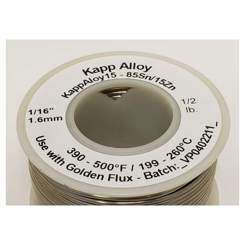 KappAloy15 Aluminum Solder 1/16" diameter (medium)