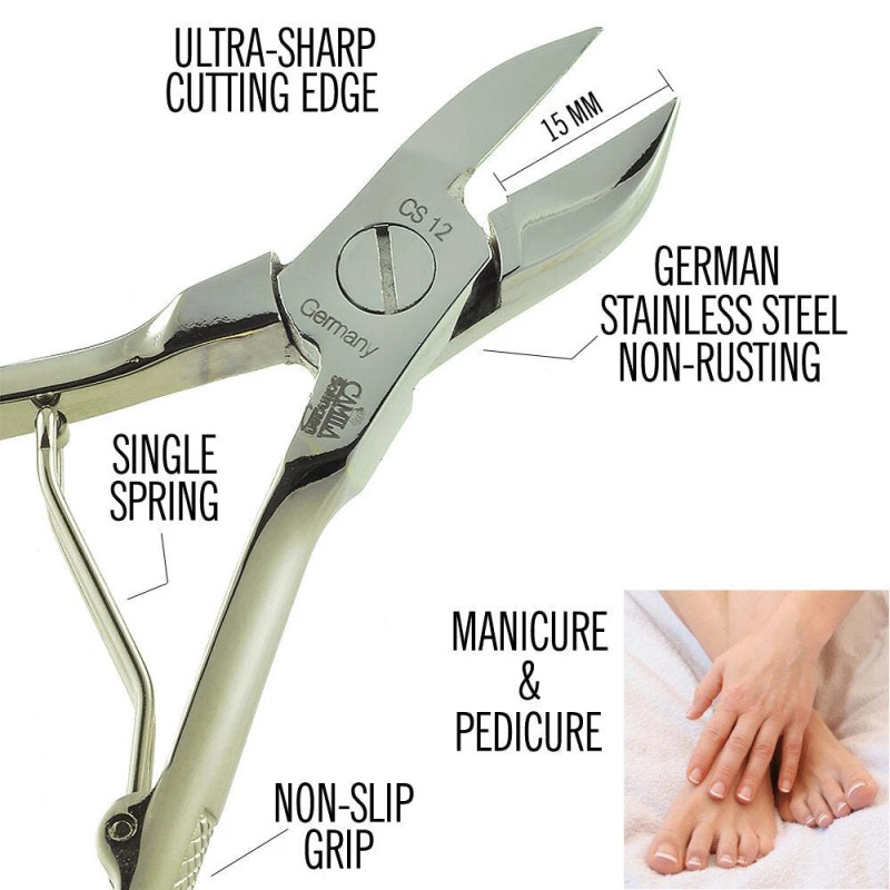 Camila Solingen Stainless Steel Toenail Clipper - 15mm Blade