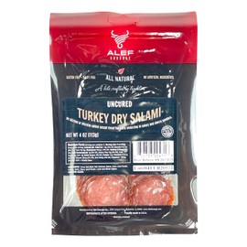 Uncured All Natural Turkey Dry Salami ( 3 packages 4 oz. each)NITRATE FREE, NITRITE FREE, MSG FREE, DAIRY FREE, GLUTEN FREE