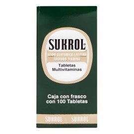 Sukrol Oral Multivitamínico 100 Tabletas Sabor