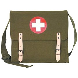 Fox Outdoor Products German Medic Bag, Olive Drab