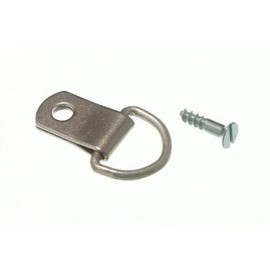 Picture Frame Hanging D Ring Single NP Nickel Plated with Screws (Pack of 25)