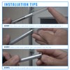 GTPARTES 80mm Garage Door Hinge Quiet Roller Sleeves Compatible with