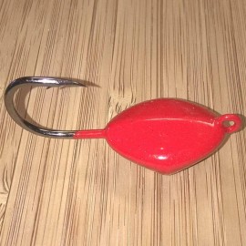 T&A Jigs 5PK TOG BLACKFISH RED SHEEPSHEAD Ocean Sea Sweeper JIGS Tautog Porgy Jig - 3oz